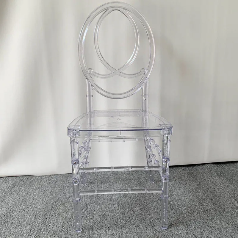 Wholesale Hotel Stackable Clear Plastic Resin Transparent Event Acrylic Tiffany Chiavari Tiffany Phoenix Chair For Wedding