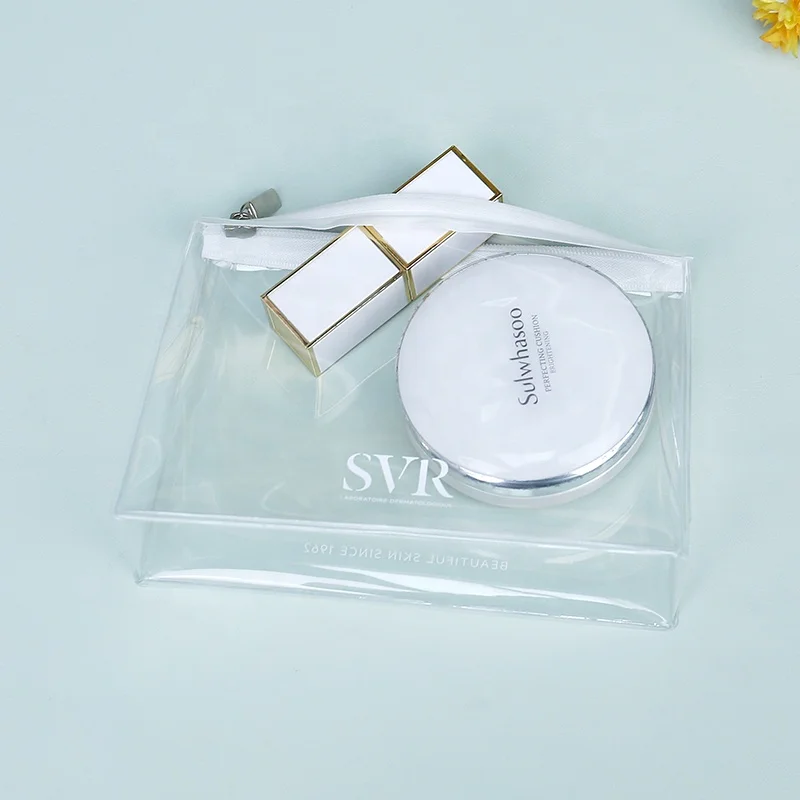 Clear Waterproof mobile phone TPU leather duffle traveling bag for cosmetic or phone