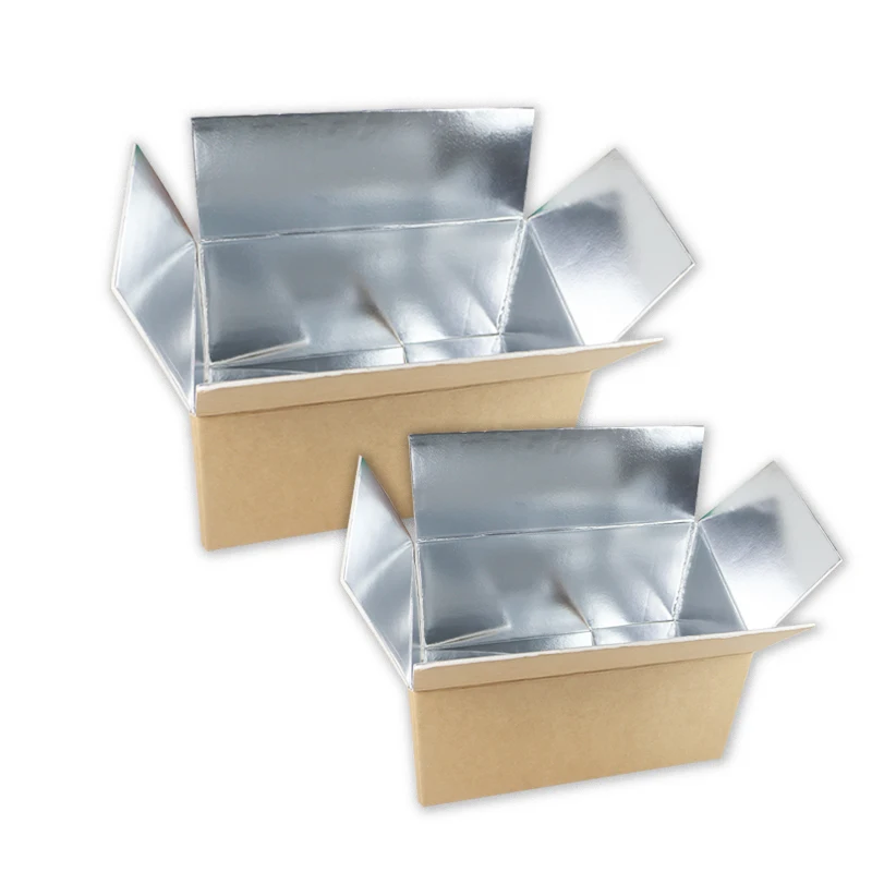 Wholesale Custom Corrugated Packaging Box Shipping Packaging Thermal Insulation Liner Insulated Box For Frozen Food