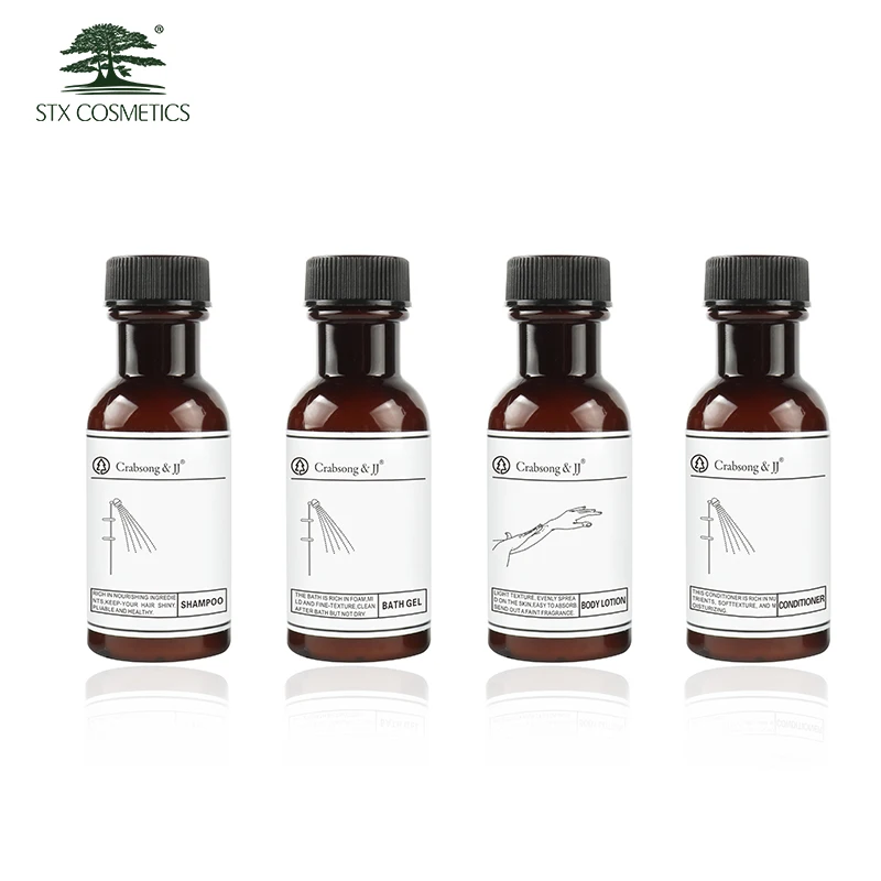 Free Sample Hotel Accessories Eco Friendly Custom Spa Hotel Guestroom Toiletries Amenities Set Supplies Pack