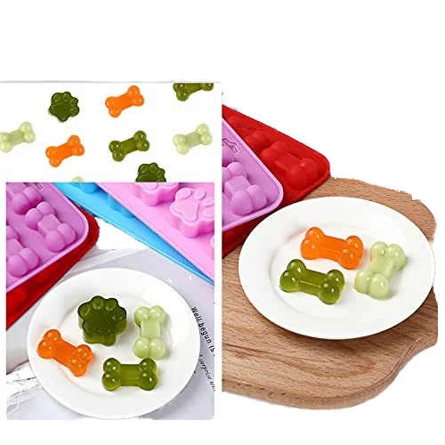 DLC048 factory customized wholesale pet snacks bone shape cookie chocolate mold Candy jelly baking mold