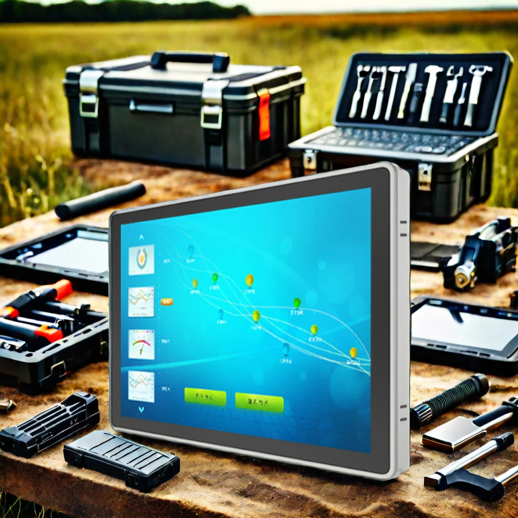 Sharerdp Manufacturer Waterproof Open Frame Industrial Android Panel PC With VGA Wall Mount Capacitive Touch LCD Monitor