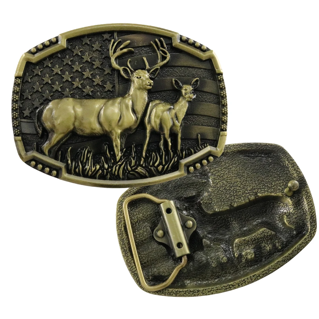 Custom Metal Logo Emboss Hebilla Zinc Alloy Brass Rhinestone Gold 3D Crafts Cowboy Western Buckles Belt Buckle