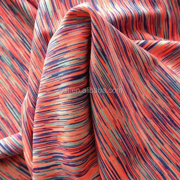 Трикотажная ткань с космической краской высокого качества из 85% полиэстера и 15% спандекса