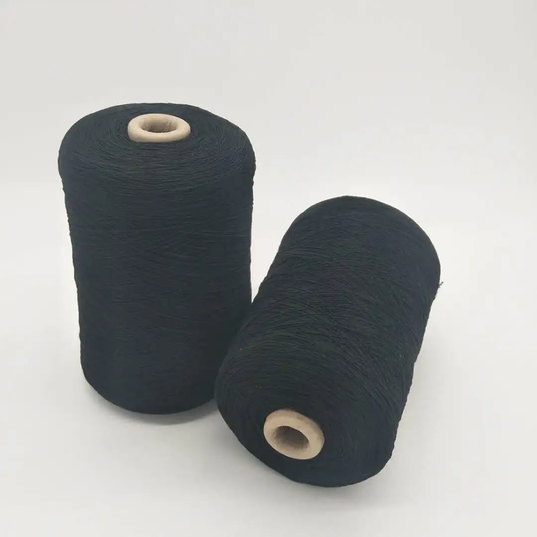 China Manufacturer elastic and popular 90#/75/75 polyester DTY rubber covered yarn for  knitting