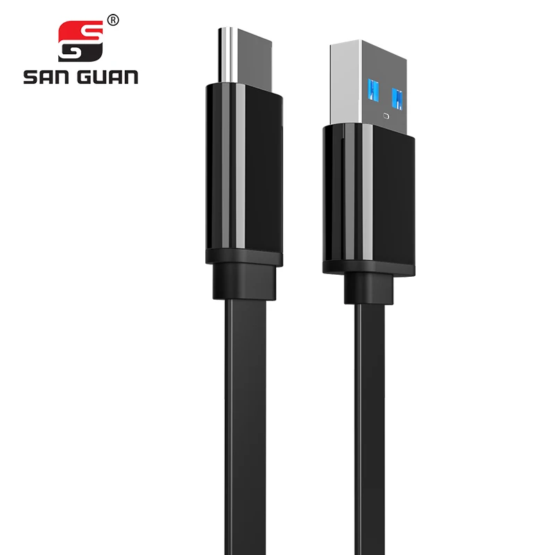 Кабель зарядный PD60w с разъемами usb 3,0 и usb Type-C, 3 А