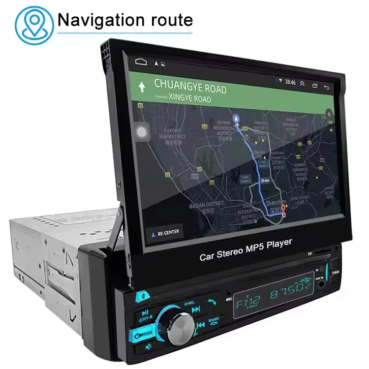 Smart Bluetooth hands-free MP3 radio stereo dvd player carplay bluetooth android single 1 dincar dvd player for cars with TV