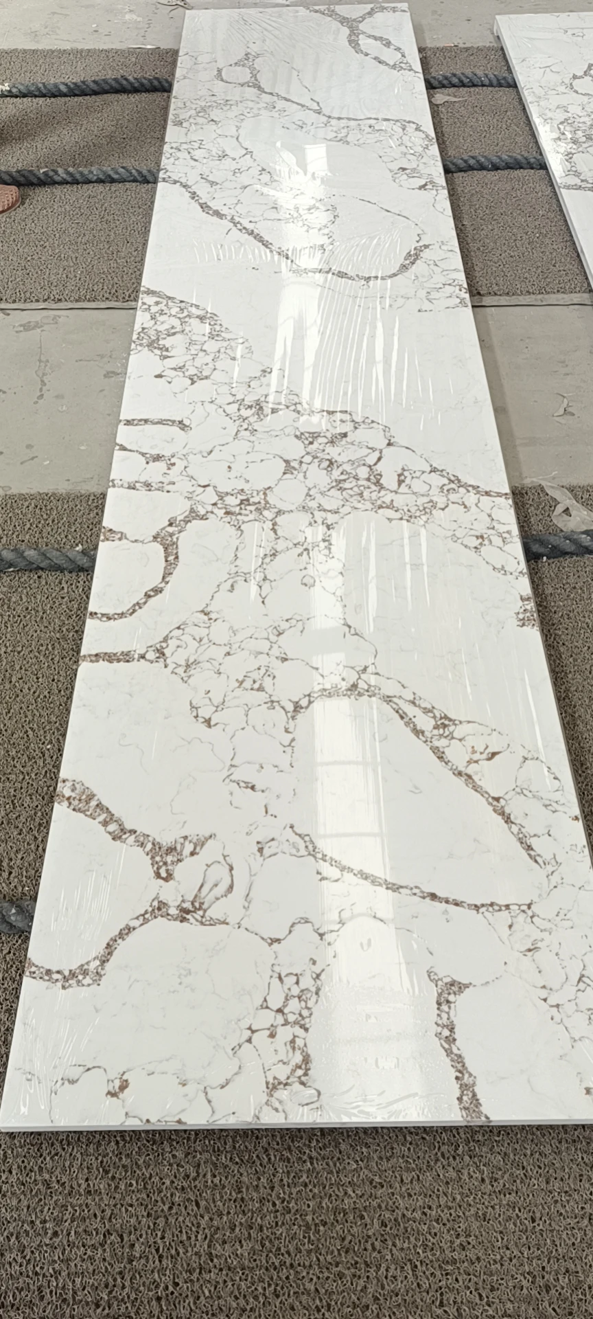 Polished zero silica artificial stone  Quartz Modern Viola Wholesale Price Artificial Marble Stone Door & Window Sills