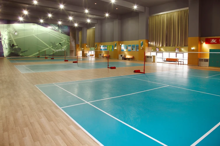 2024 Factory price wear resistance plastic basketball badminton court volleyball gym badminton court mat