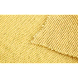 NFPA2112 6.8oz Inherent Anti-Slip Yellow Aramid1414 Flame Resistant 100% Para Aramid Waffle Fabric