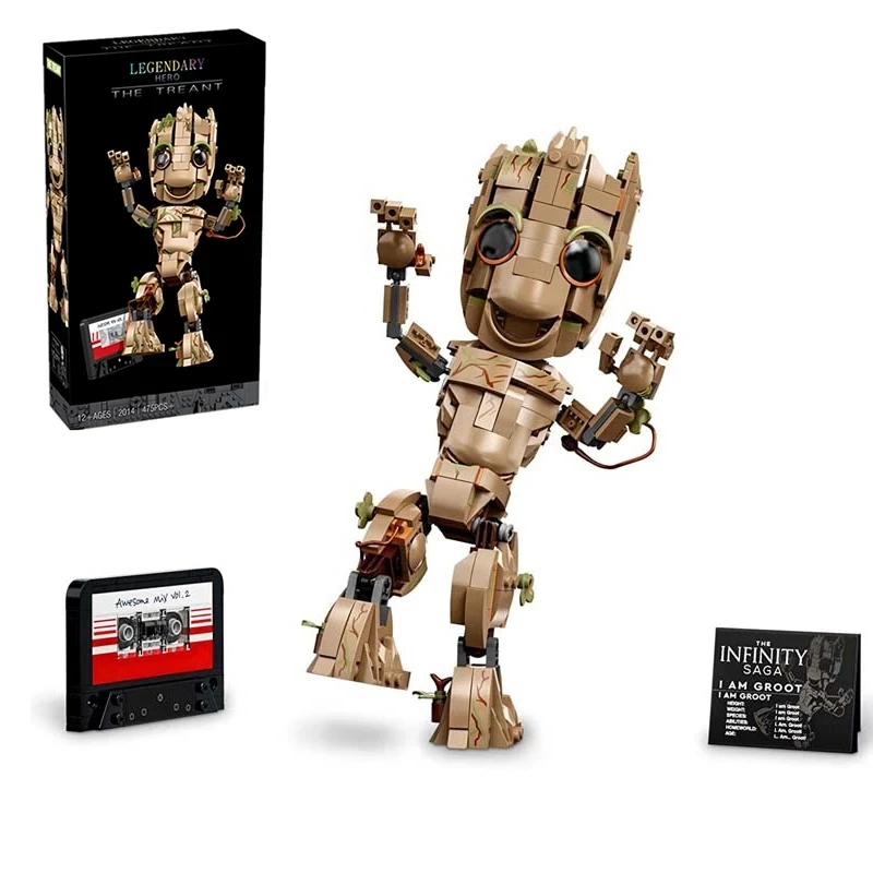 Anime 476PCS Groots 76217 Building Kit Toys for Boys Bricks Baby Model Play Display Gift for Kids gifts