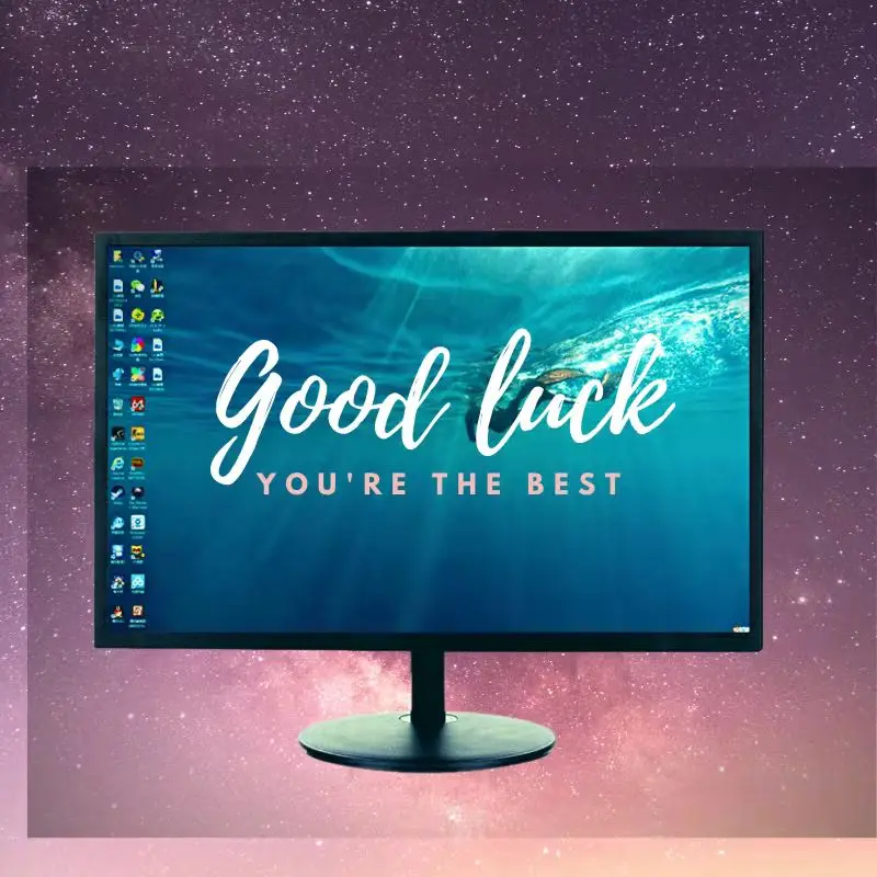 19 inch HD light computer display multifunctional display connected to desktop computer monitoring display