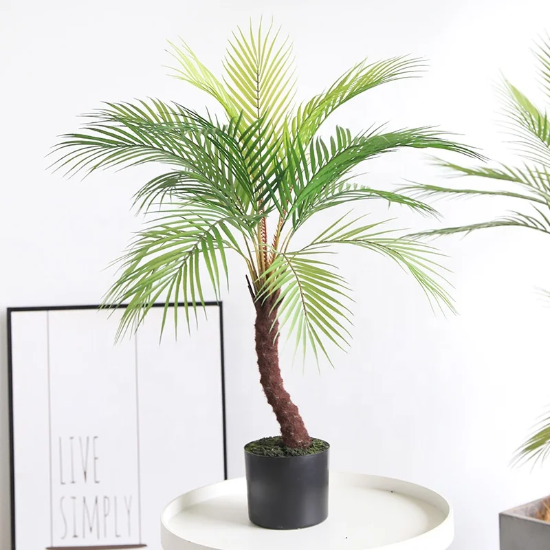 Artificial plantas Kwai thorn tree Plastic Tropical Palm Tree Leaves artificial plants and flowers bonsai tree decoration