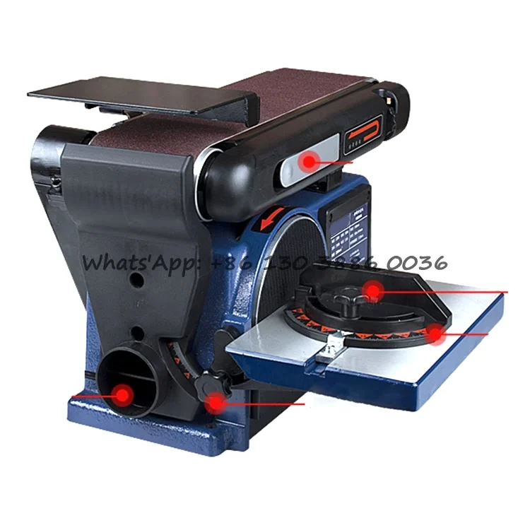 220V/50Hz New Type Wood Tools Woodworking Polishing Grinder Abrasive Sanding Machine Electric Desktop Belt Disc Sanders
