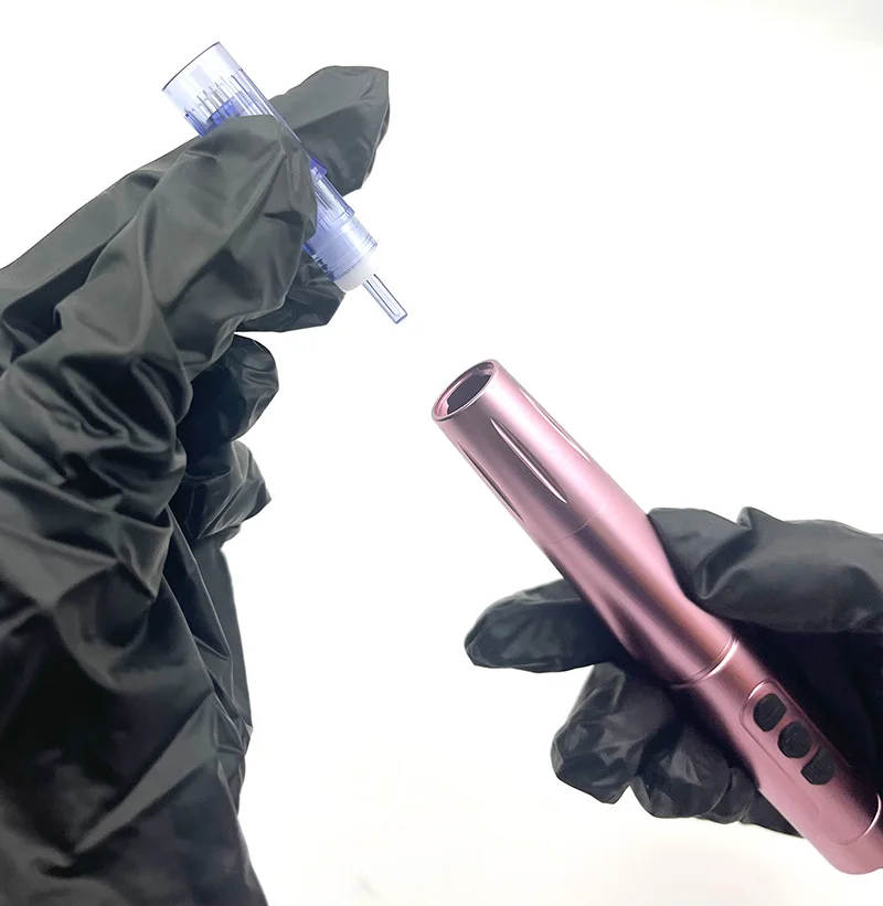 OEM Permanent Makeup Tattoo Needles Disposable Sterilized MTS Membrane Microneedle Cartridge for Derma Pen PMU Machine