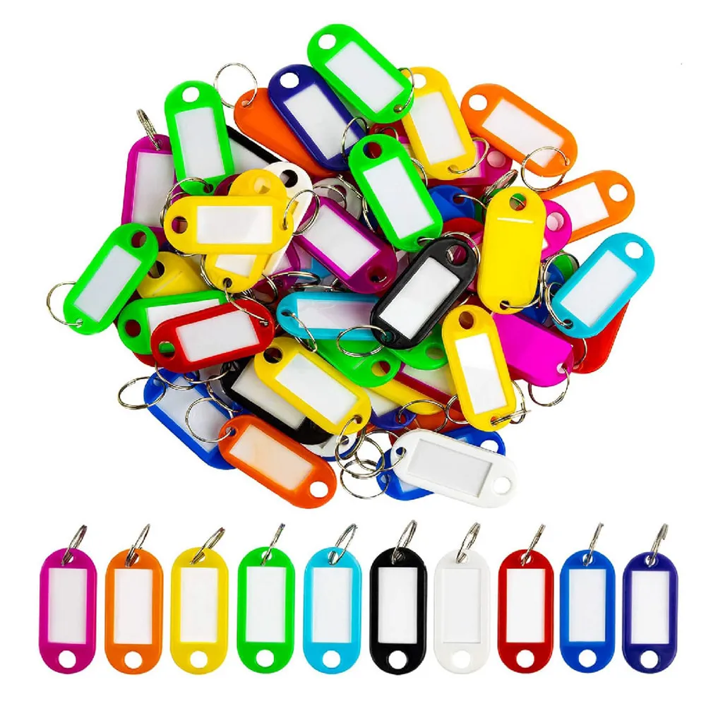 Factory Wholesale  hotel room,Identifiers,name, blank paper labels clear windows hotel room number plates plastic key ring tags
