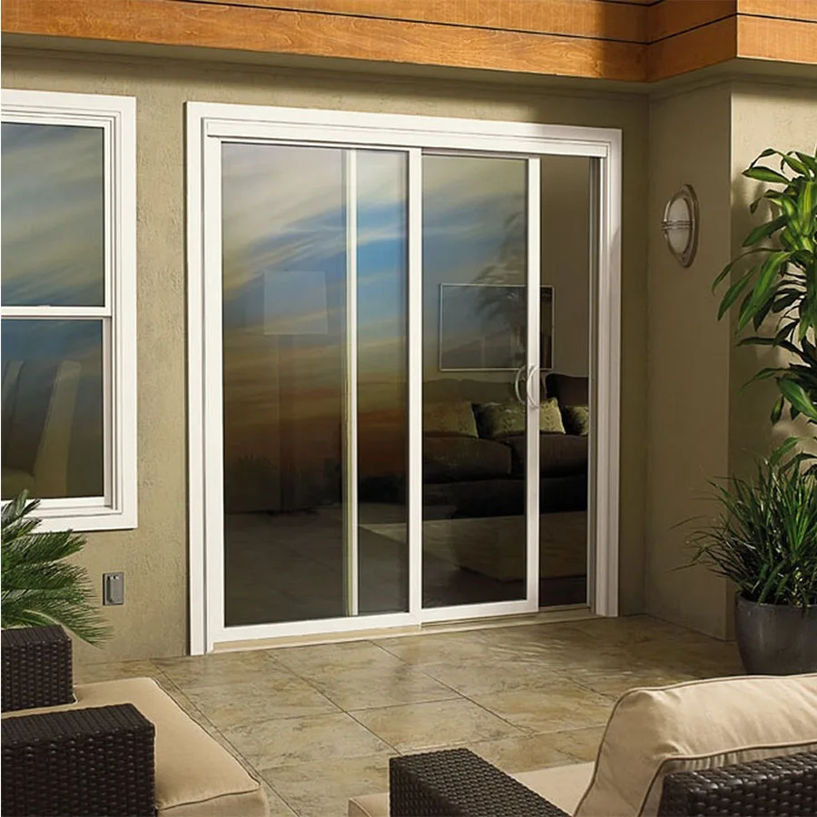 chinese exterior aluminium sliding patio French glass door price list pictures in ghana
