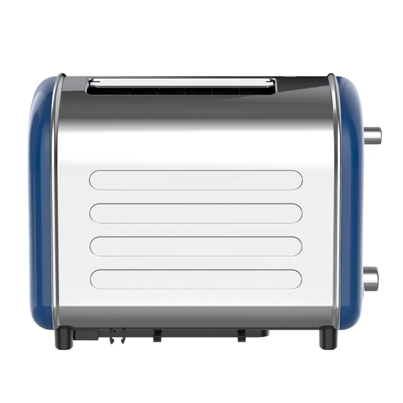 Cotek Red Color Retro Stainless Steel Toaster with S/S Bun Warmer