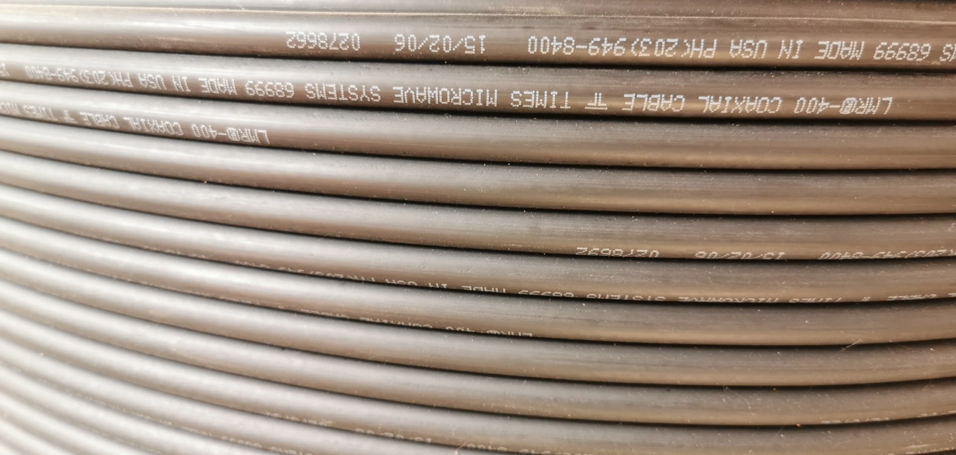 Times Microwave systems LMR400 COAXIAL CABLE Flexible Low Loss communications coax