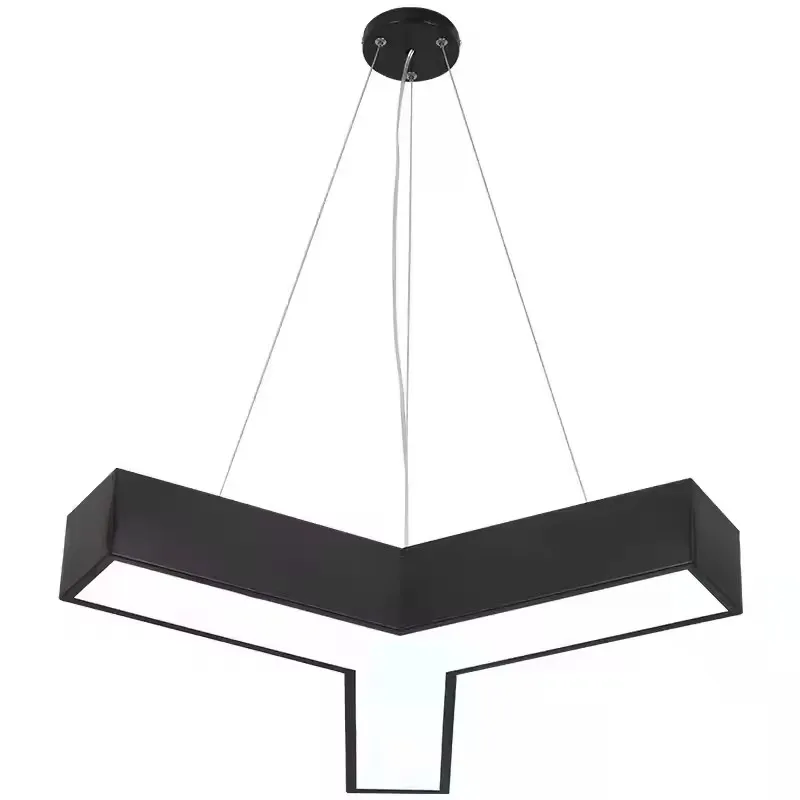 Modern RGB Y shape suspended led Light Gym Stadium wifi control smart pendant light Y-shaped Chandelier