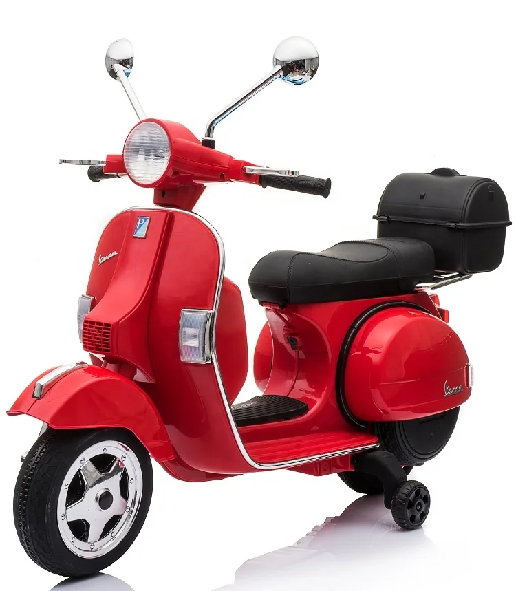 Дешевый мини детский мотоцикл Vespa PX150 лицензированный для детей езды на электрическом