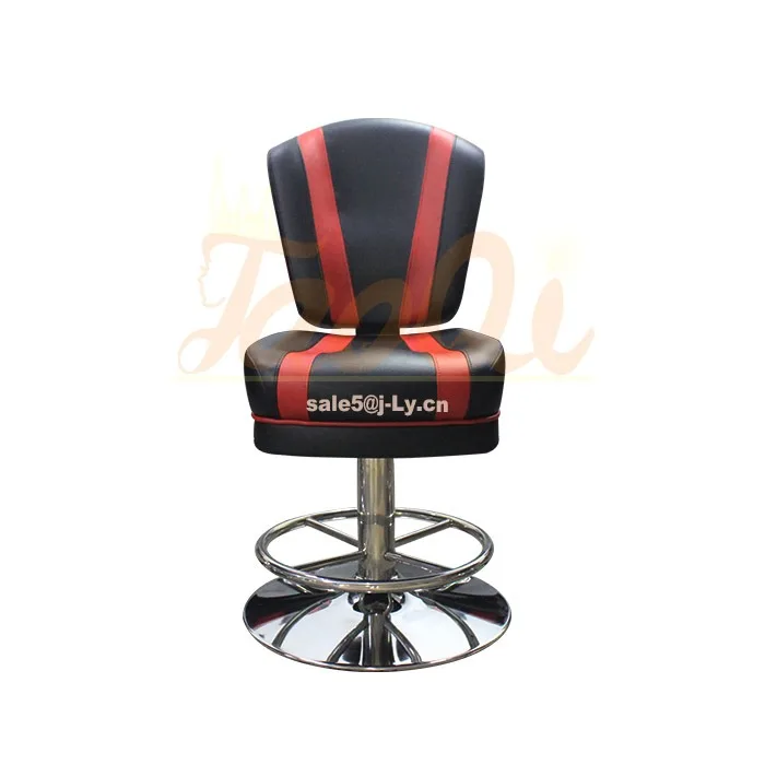 K302 High Bar Counter American Casino Chair Gaming Height Stools Chairs Cheap Pu Leather Black Red Slot Roulette Bar Chair