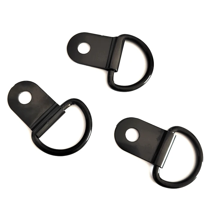 Black Stainless Steel D-Ring Hanger for Picture Frame, Hanger D- Ring Hooks