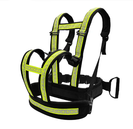 Buckle Design Breathable Reflect Light Bike Motorcycle Passenger Safety Harness Belt for Child Kids