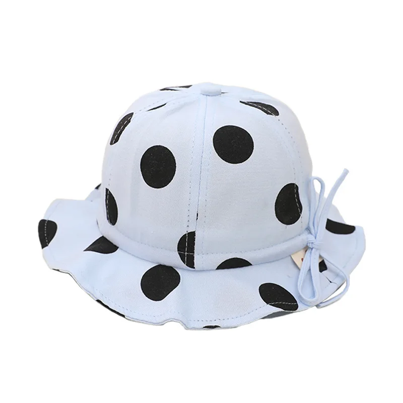 Dots Design Baby Children Summer Bucket Hat Kid Girl Sun Hats 1-3 years