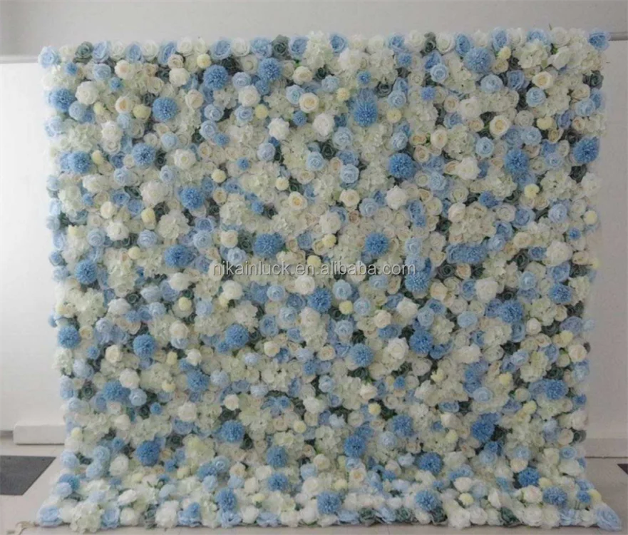 Lilac Flower Wall  Romantic Purple Lavender Rose Flower Backdrop Wedding Decoration