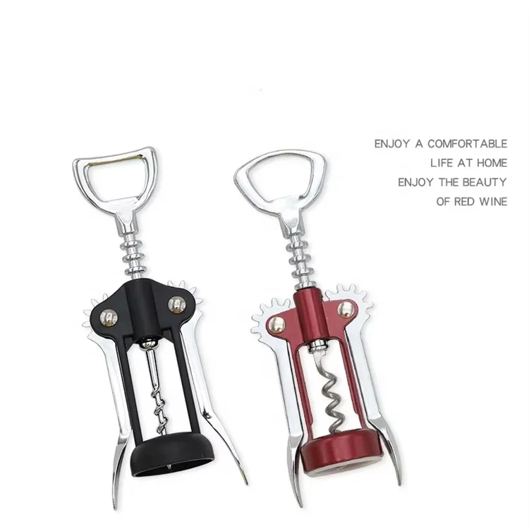 Lakuna Portable Bottle Opener Multi function Zinc Alloy Wine Opener Red Wine Corkscrew Household Kitchen Tools