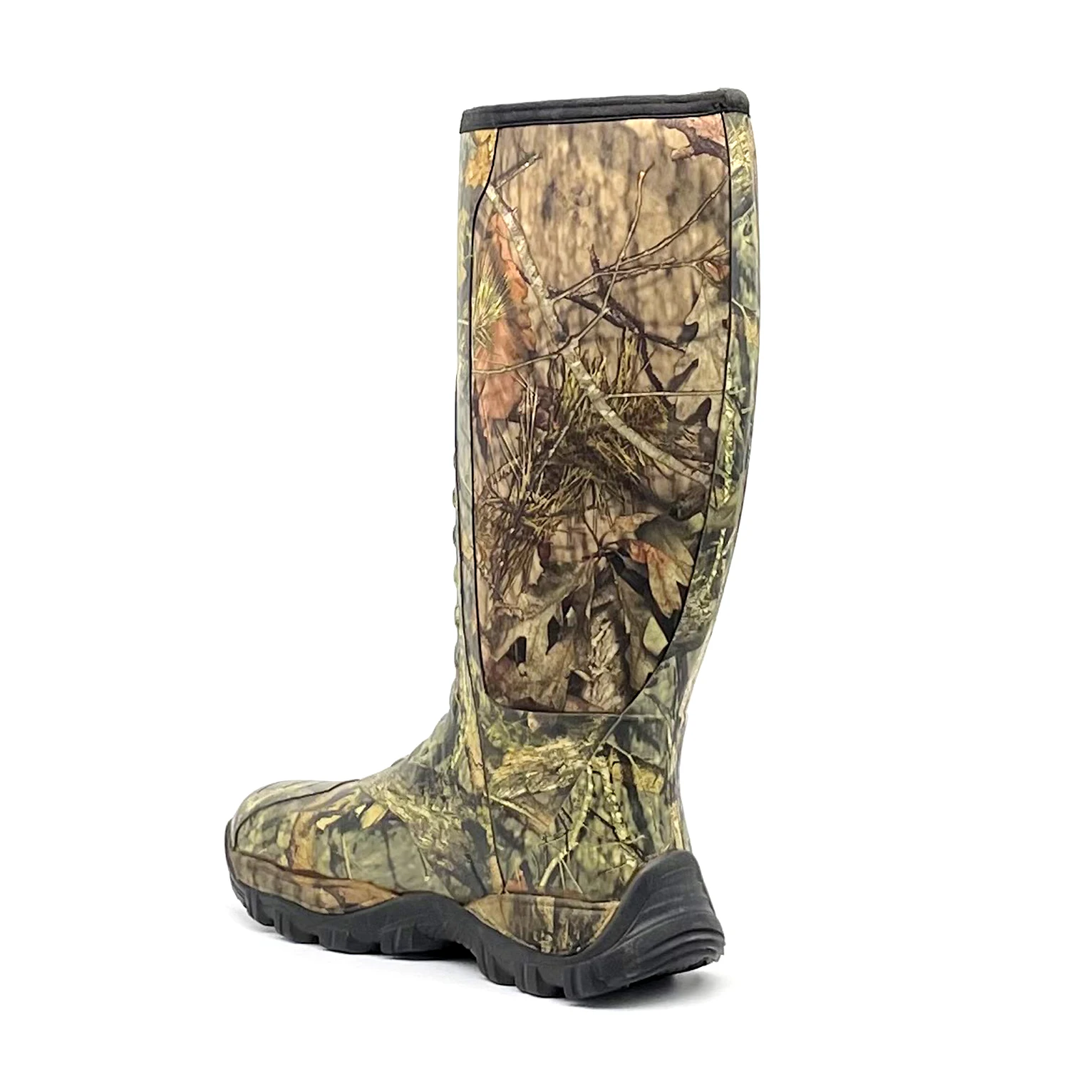 Hot selling high quality camo rubber  neoprene hunting boots for men 5mm camouflage real tree for hunting