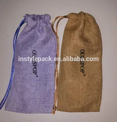 Wholesale Customize Drawstring Linen Sunglasses Bag