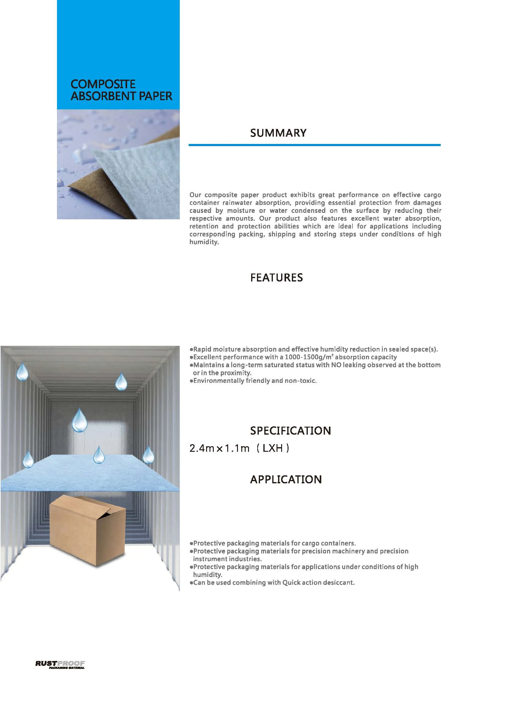 Absorbent Paper in English