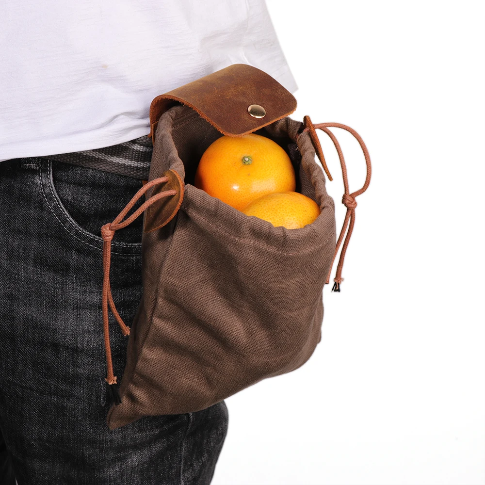 Уличная сумка для хранения, карманный холщовый мешок для курения цветов, многоцелевой садовый мешок для сбора фруктов