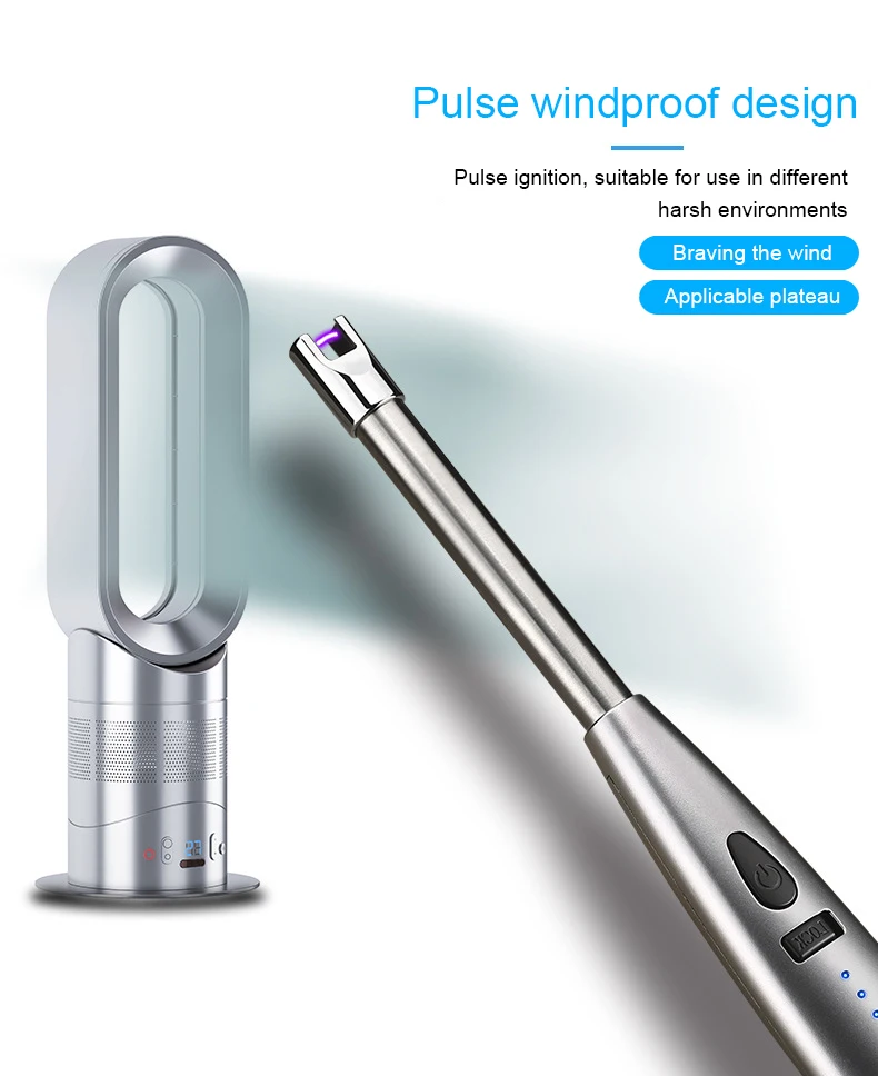 JL 877Wholesale Customizable Lighters,Candle Lighter USB Rechargeable Electric,Electric Candle Lighter USB with Safety Lock