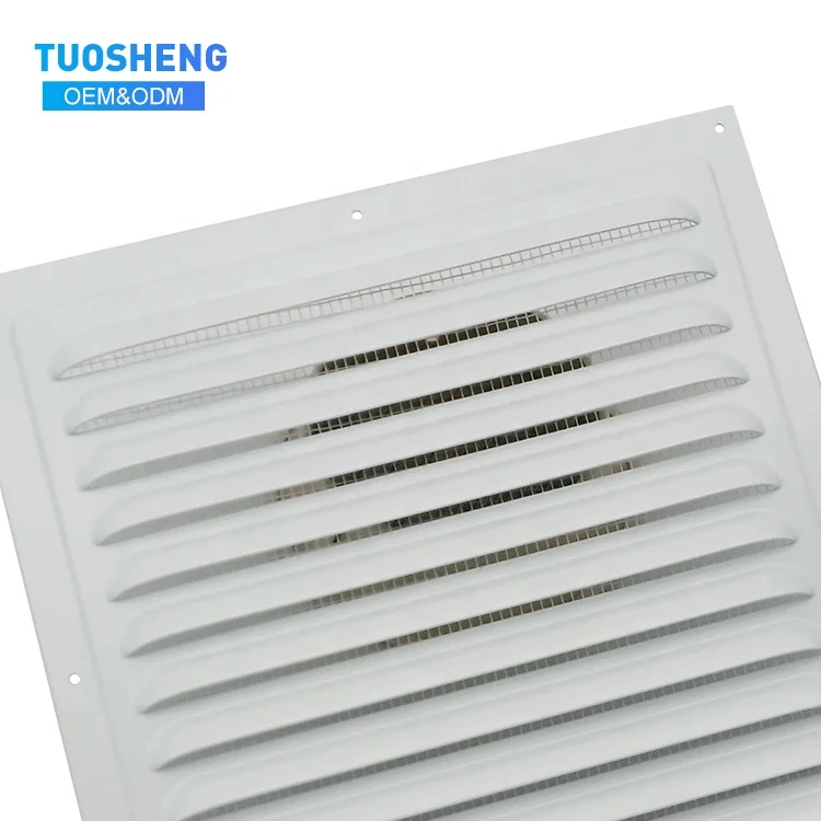 High Quality White Aluminum Alloy Square Inclined Louver Vent Air Ventilation