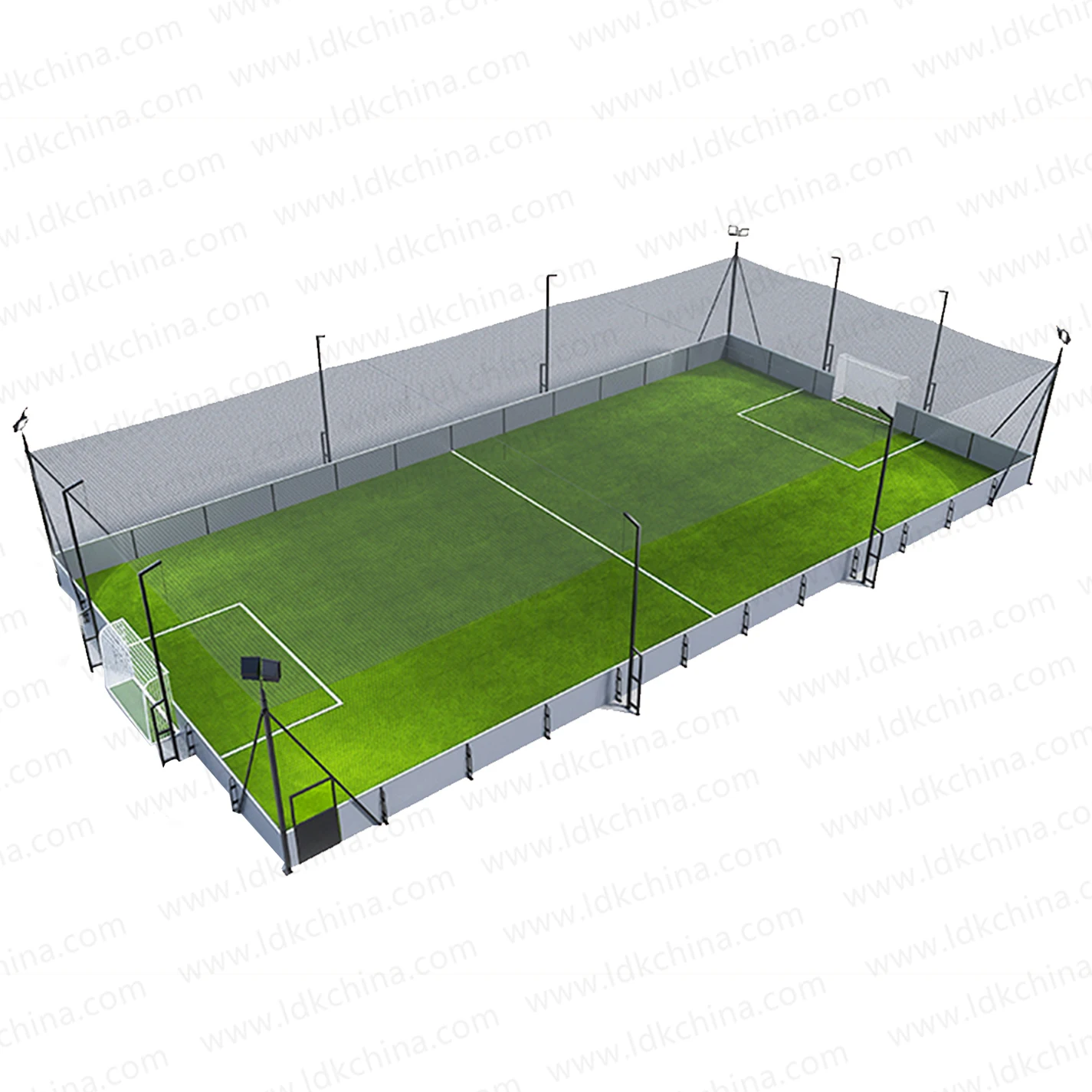 China factory professional artificial grass soccer field soccer cage synthetic turf soccer pitch football field