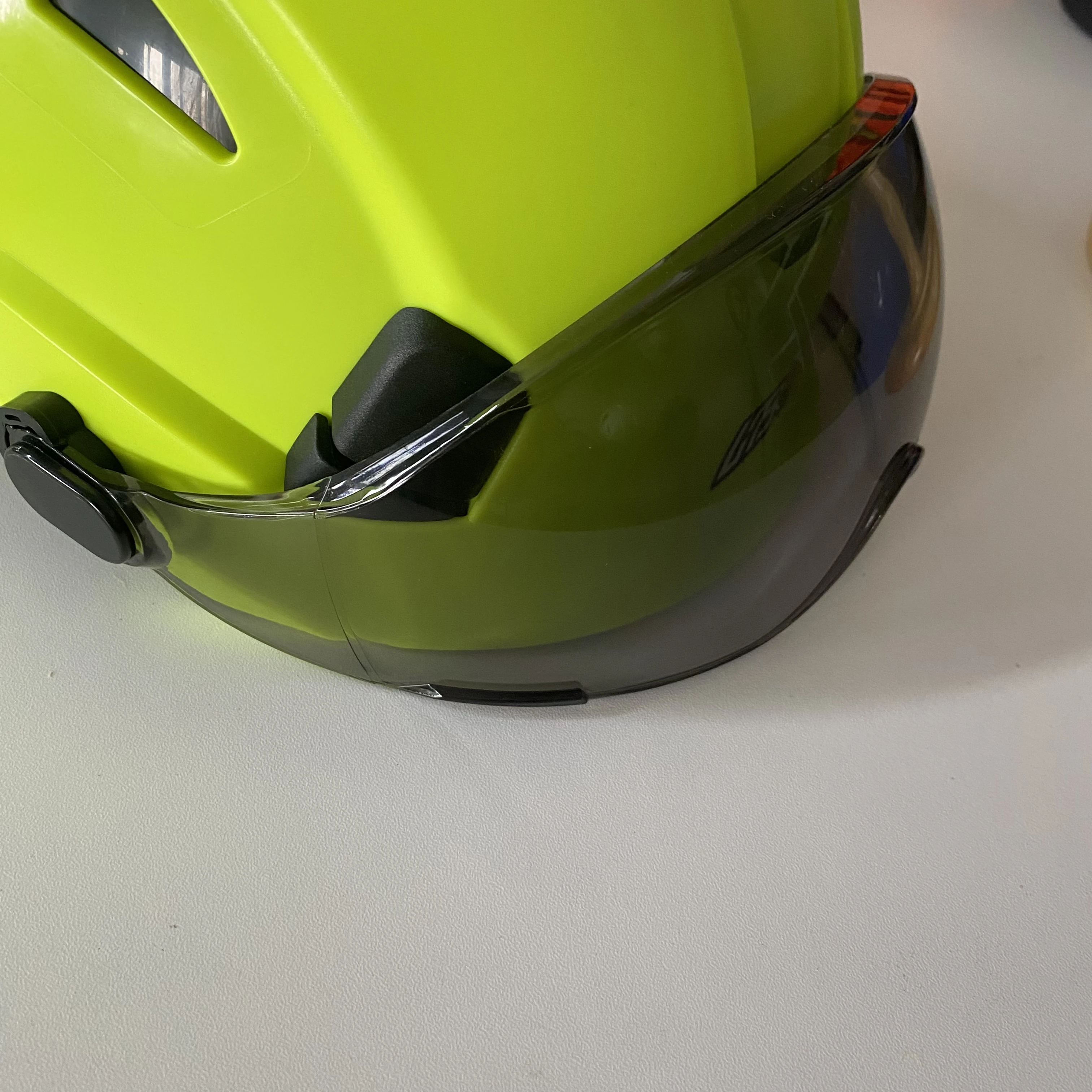 PPE product safety visor PC exterior visor for safety helmet clear and black visor safety helmet accessories