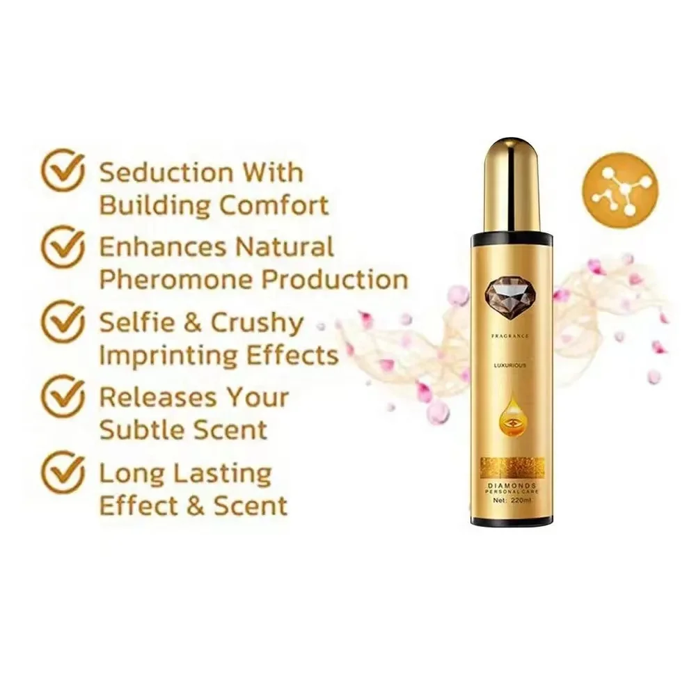 220ml Golden Hair oil Care Essential Smooth Hair Care Essence Leave In hair perfume spray long lasting fragrance