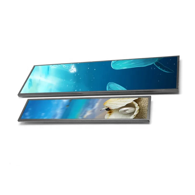 23.1 Inch LCD Stretched Bar Screen Marketing Digital Shelf Strip LCD Display For Advertising
