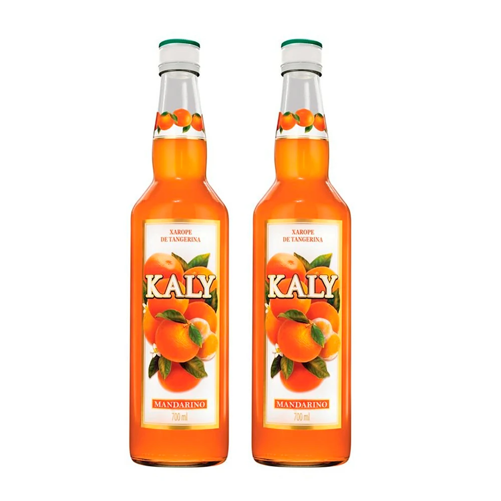Natural Kaly Brand Non-alcoholic Syrups Mandarino Flavors Tangerine Syrup