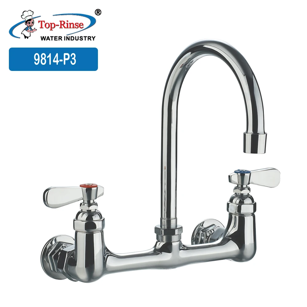 Brass Double Hole Cold Hot Gooseneck Basin Faucet 180 Rotary Pull Down Spray Head Wash Basin Faucet