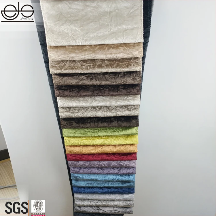 New season autumn upholstery fabric crushed velvet furniture fabric