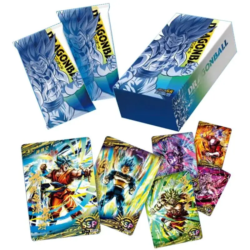 Popular Anime DragonBall Collection Cards Booster Box Super Heroes SSP Flash Cards Board Game Trading Cards