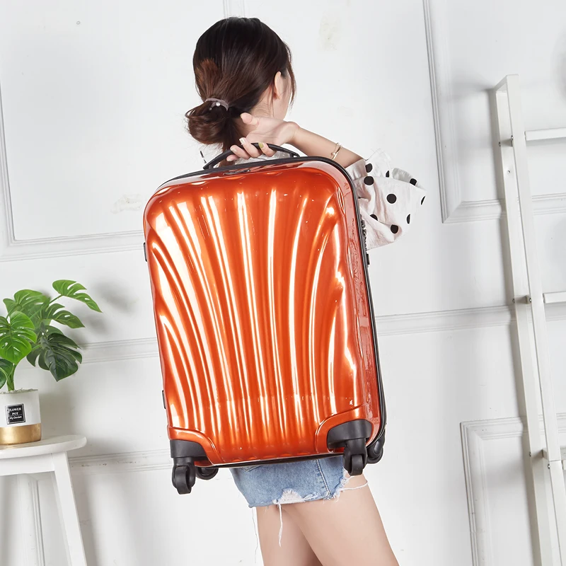 Travel Luggage Bag 3 Pieces Trolley Luggage Set Suitcase Factory Wholesale Pc Unisex Style Spinner Lock Colorful Material Gender