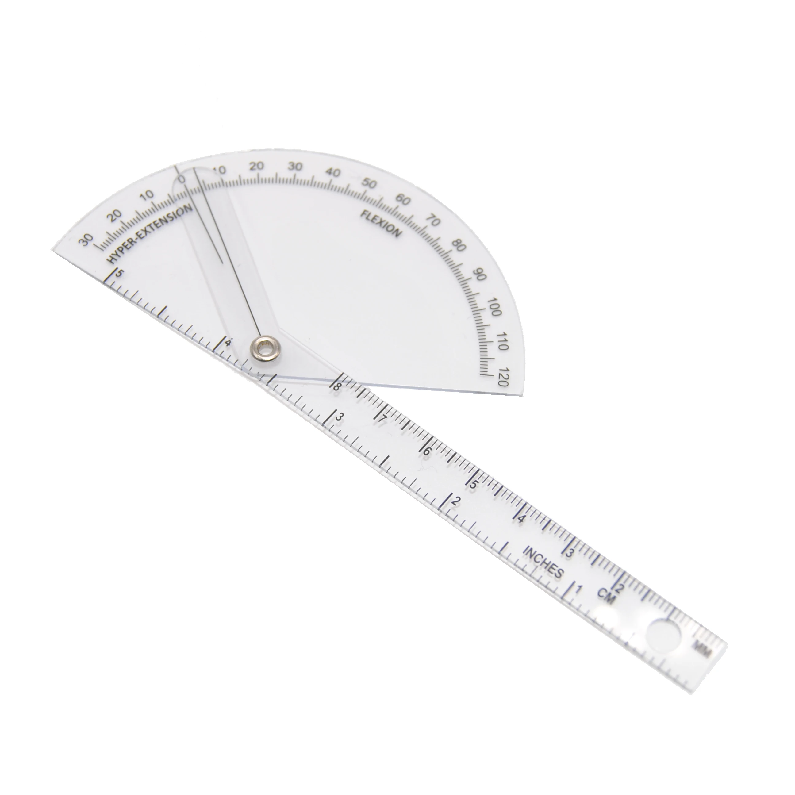 Medical 180 Degree Plastic Finger goniometer Angle Finder Protractor Manual Power Source