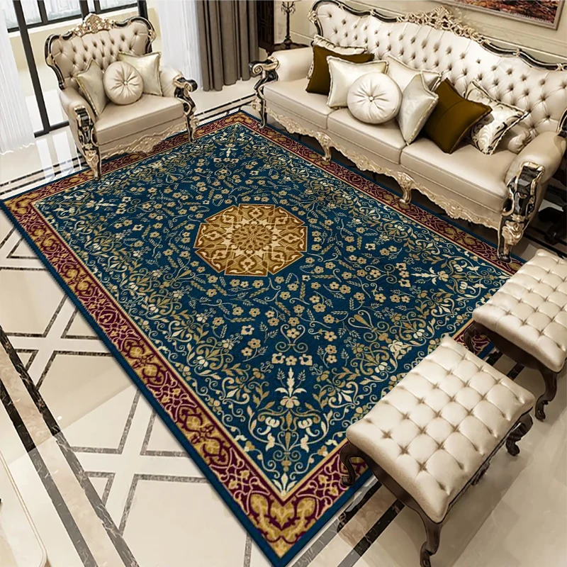 Luxury Persian Plush Area Rugs Prayer Mat Rugs Living Room Large Rugs Tapete Handtufted Carpet for sale
