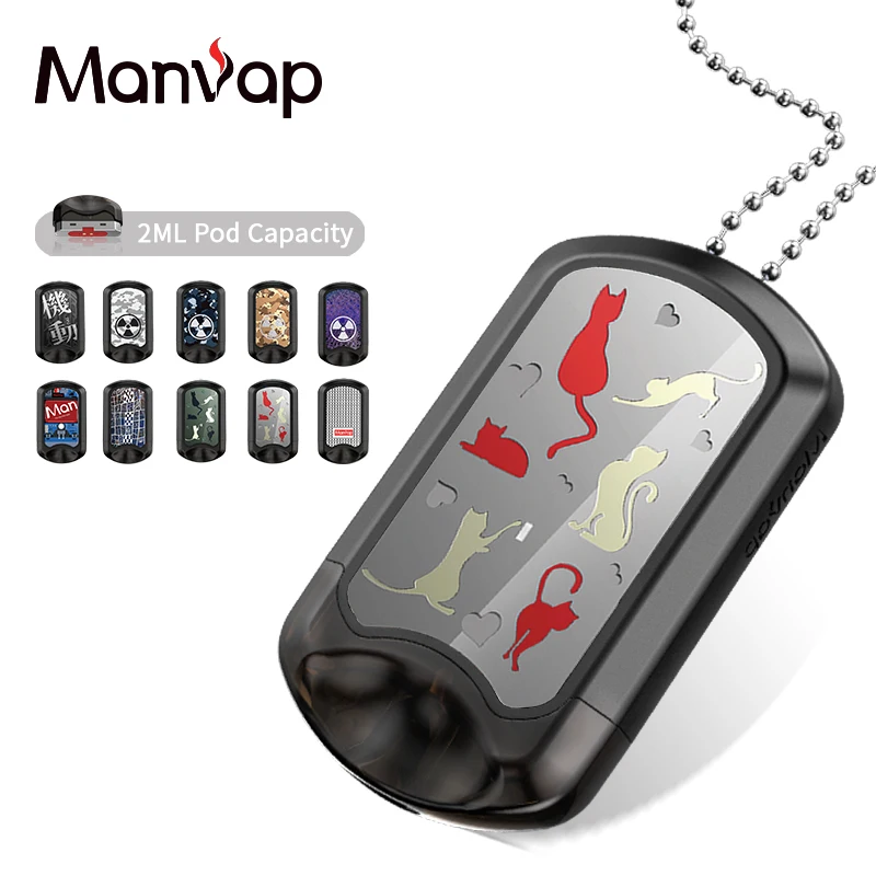 
Manvap wearable smoke e-cig fashion refillable CBD pod kit 