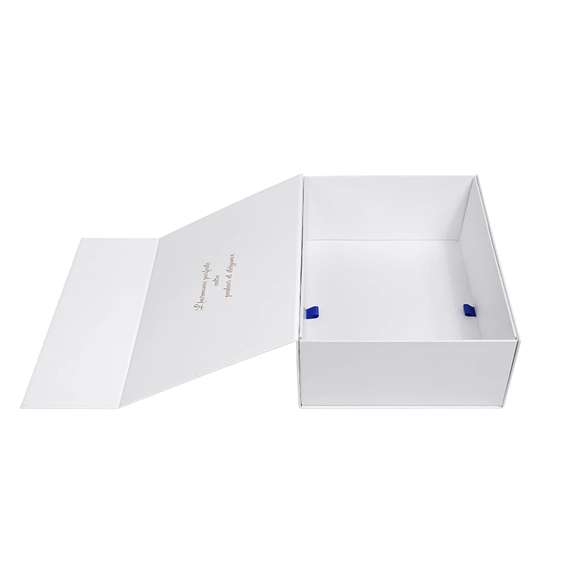 Customized Logo Luxury Folding Box Recycled Cardboard Paper Jewelry  Packing Collapsible Magnet Closed Gift Box Matt Lamination